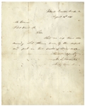 Ulysses S. Grant Civil War Dated Autograph Letter Signed -- From August 1861, a Week After His Promotion From Colonel to Brigadier General